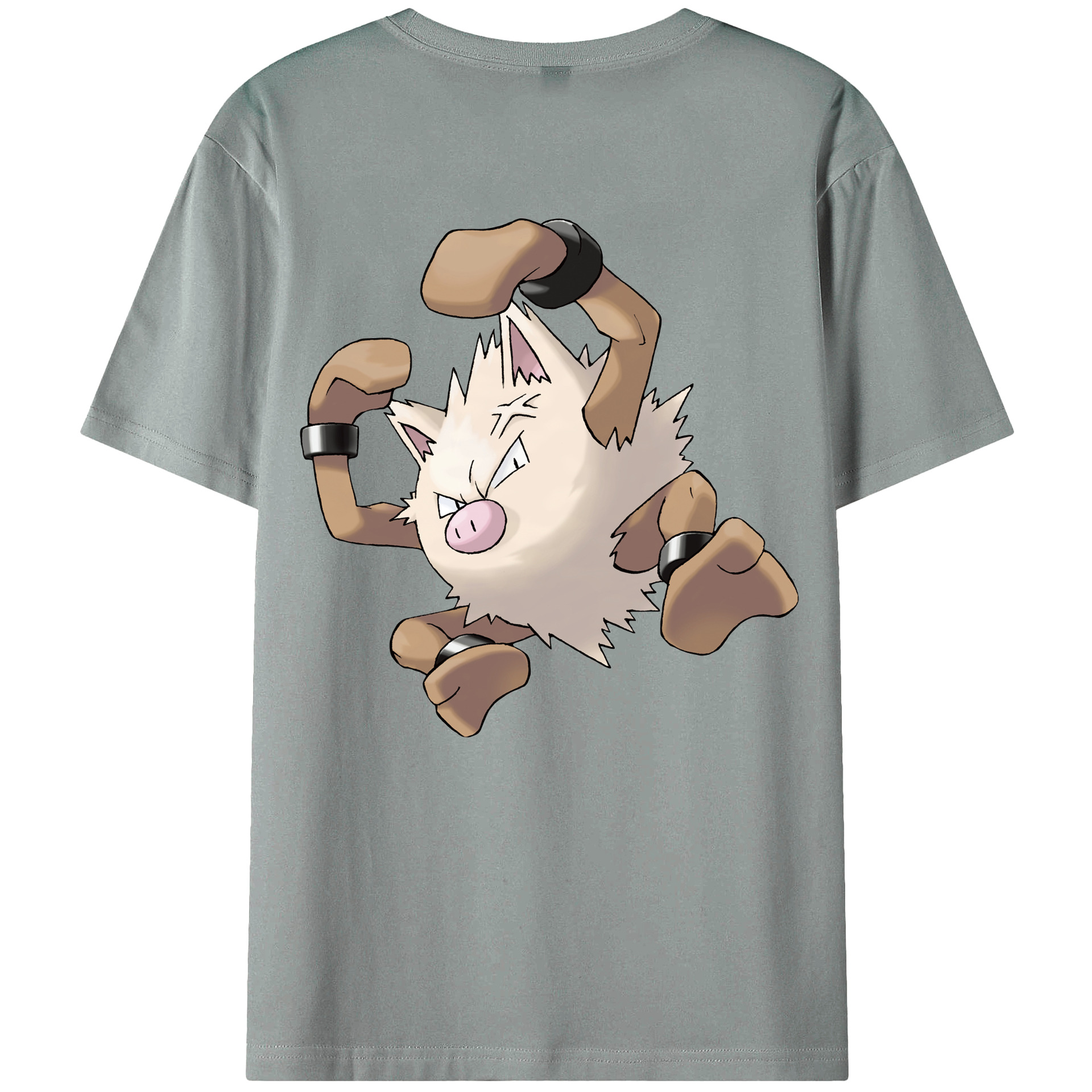 （画像用） ポケットモンスター Pokémon 綿100％ メンズ半袖Tシャツ（バックプリント） 通気性